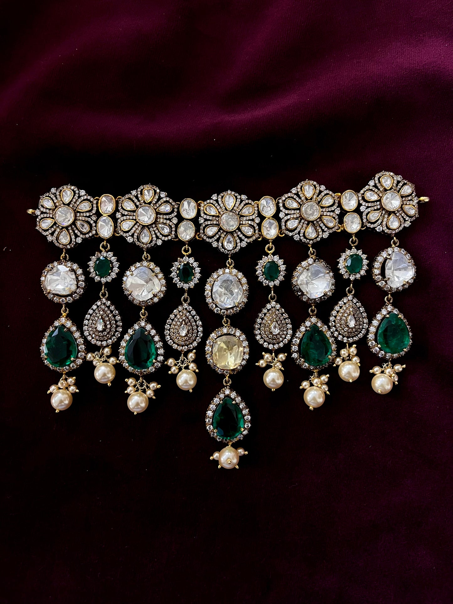 Silver 92.5 Moissanite Choker