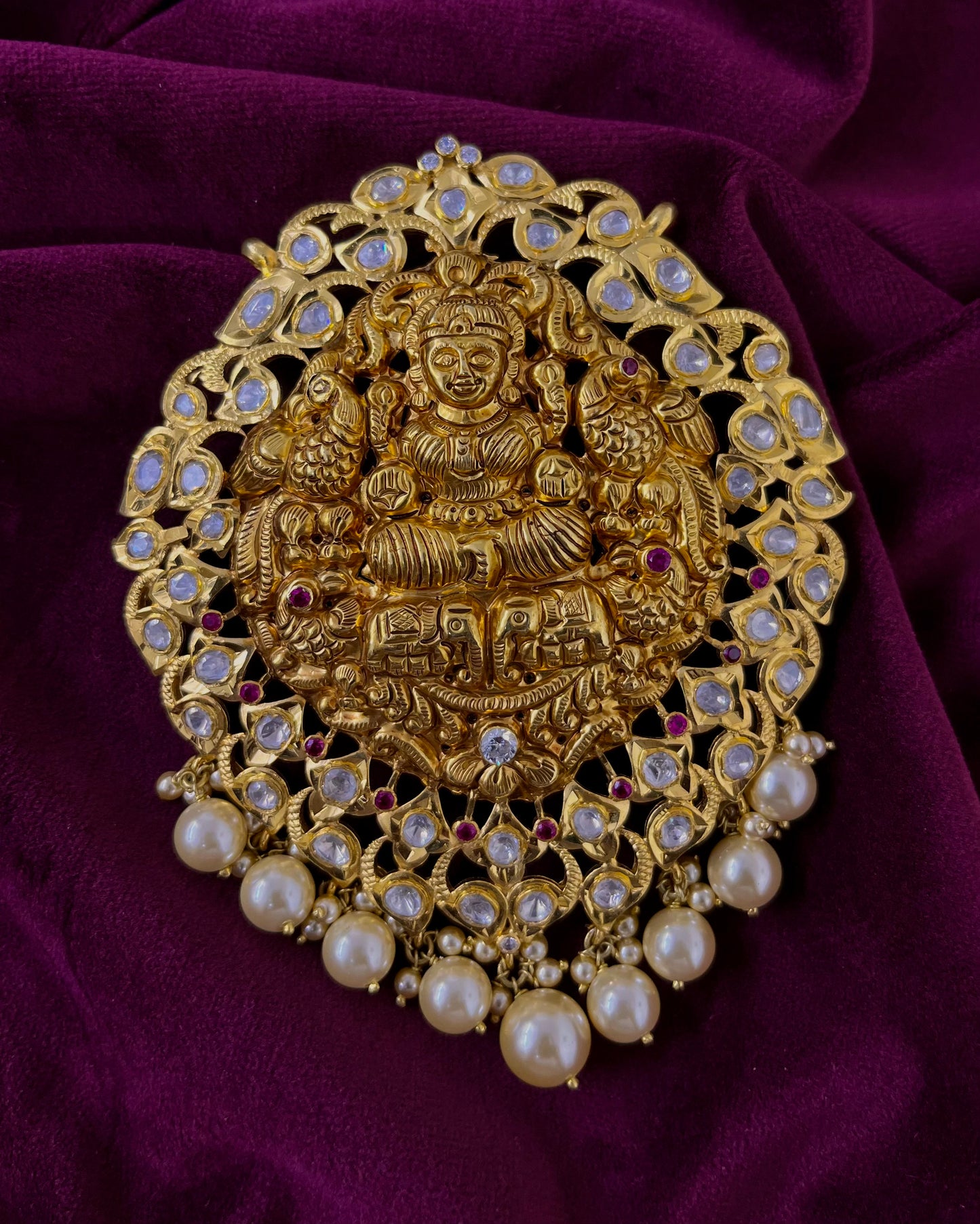 Silver Moissanite Pendant