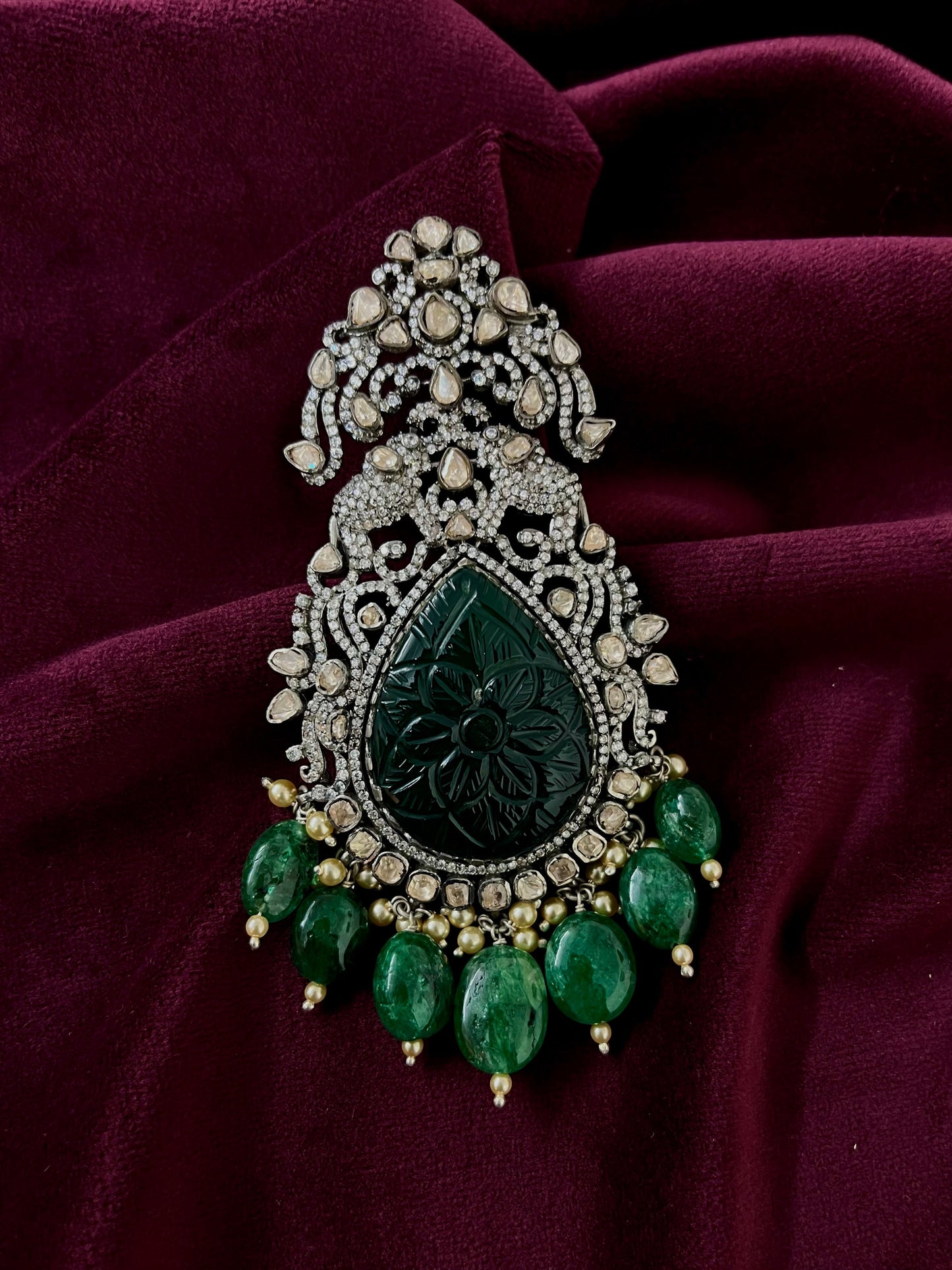 Silver 92.5 Moissanite Pendant