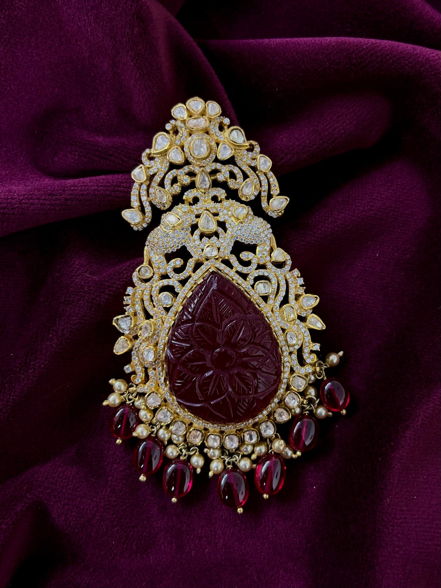 Silver 92.5 Moissanite Pendant