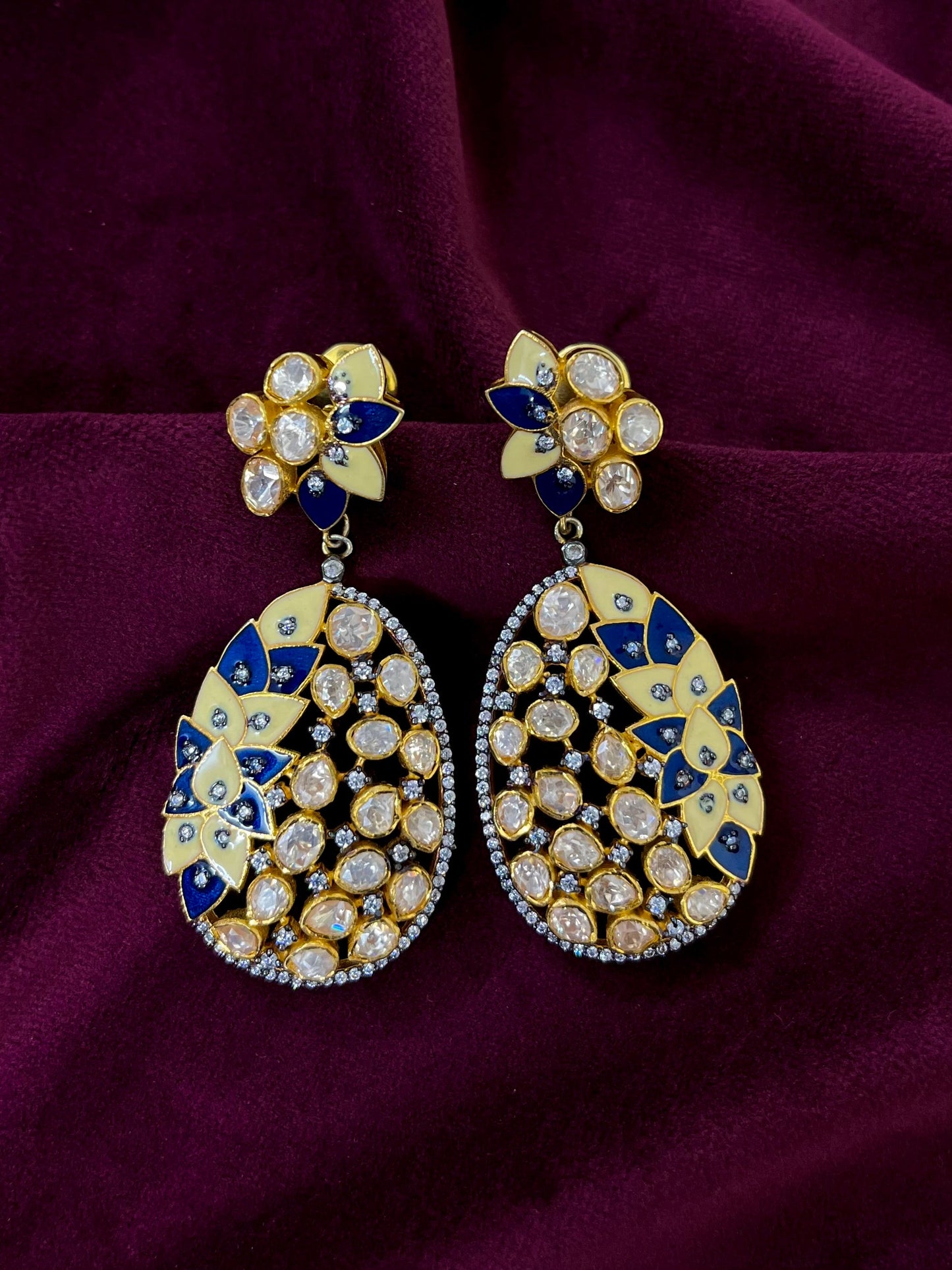 Silver 92.5 Moissanite Earring