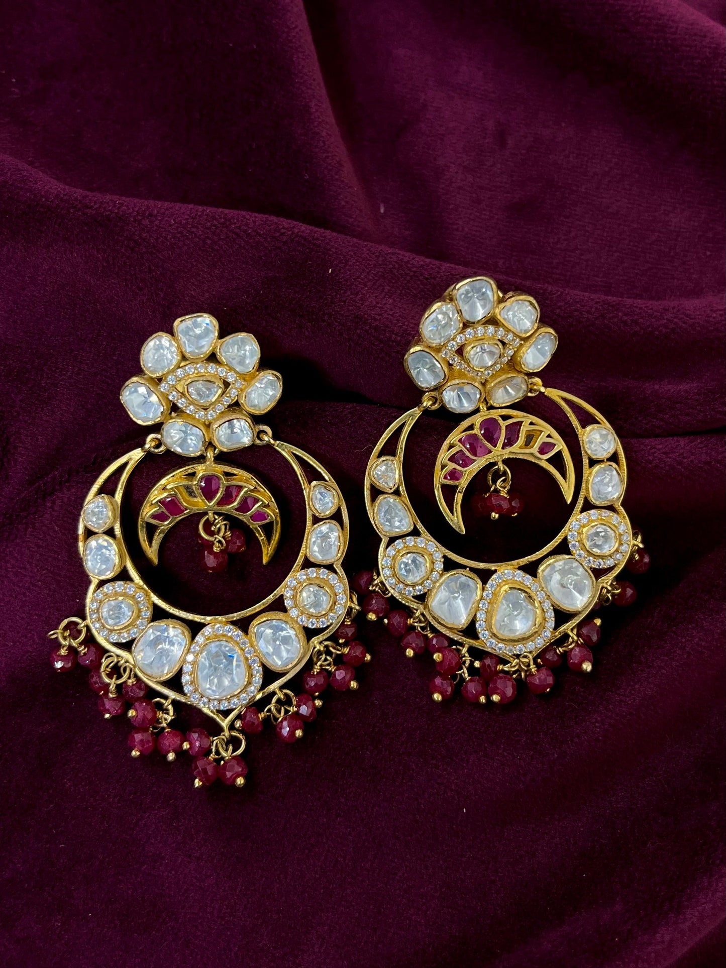 Silver 92.5 Moissanite Earring