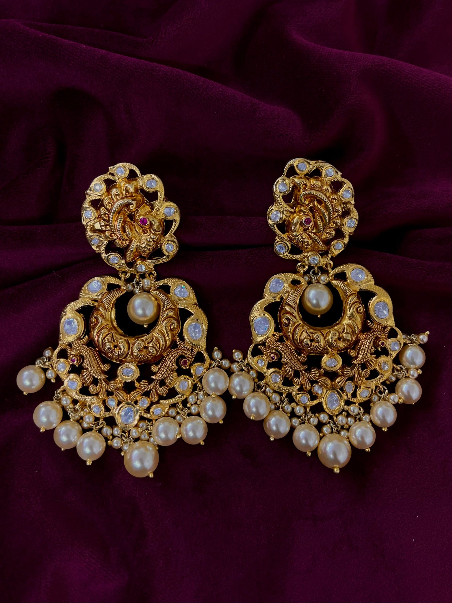 Silver 92.5 Moissanite Earring