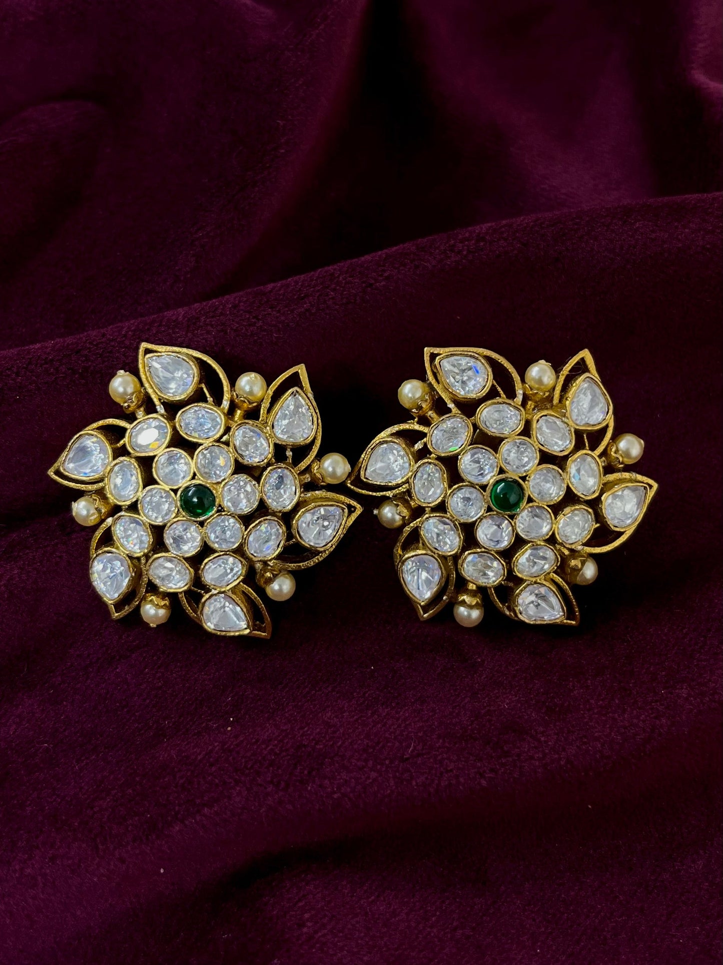 Silver 92.5 Moissanite Earring