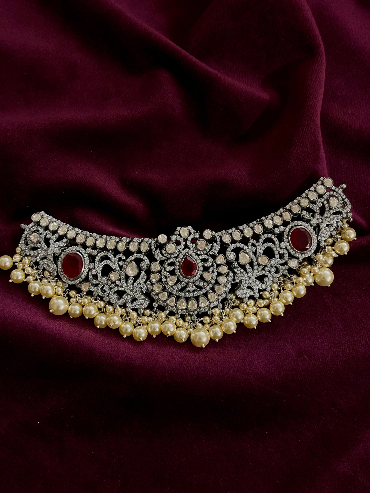 Silver 92.5 Moissanite Choker