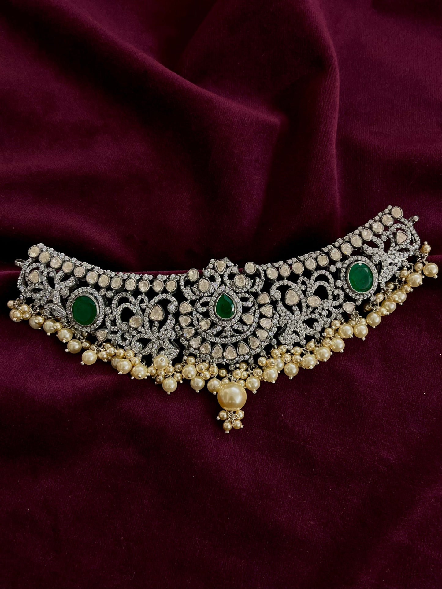 Silver 92.5 Moissanite Choker