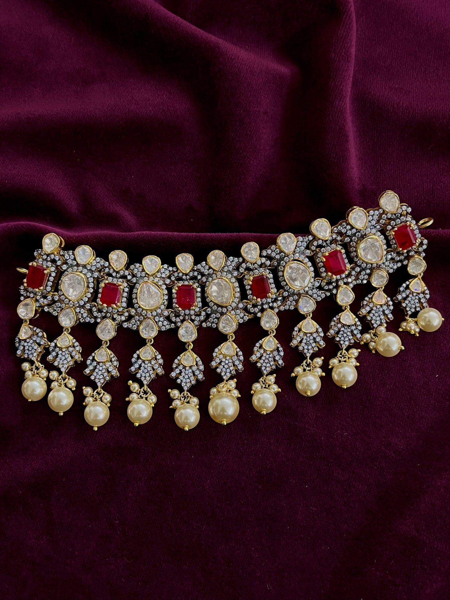 Silver 92.5 Moissanite Choker