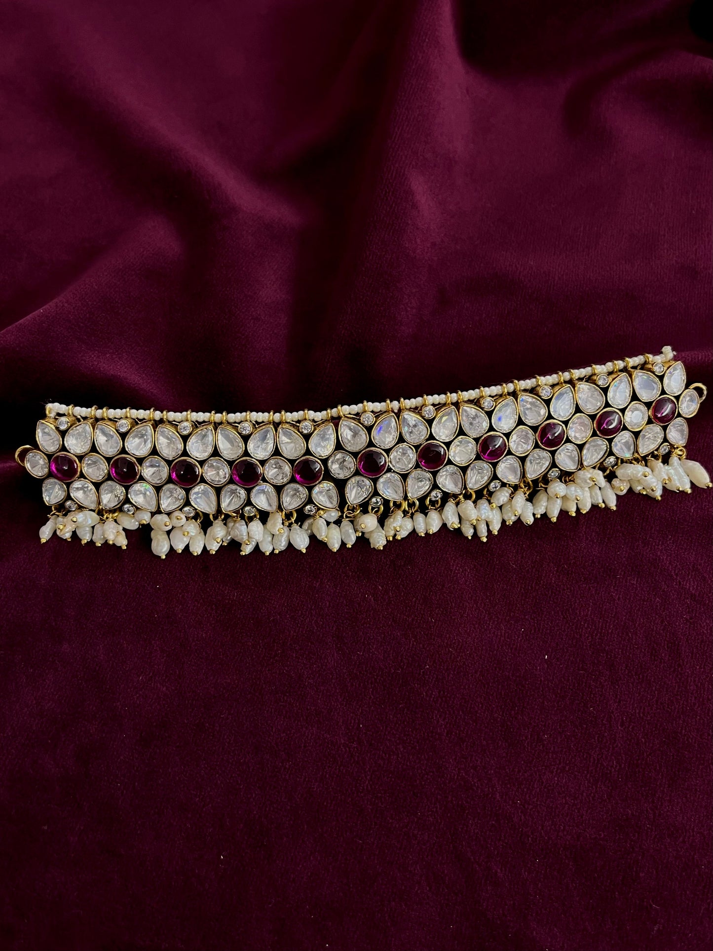 Silver 92.5 Moissanite Choker