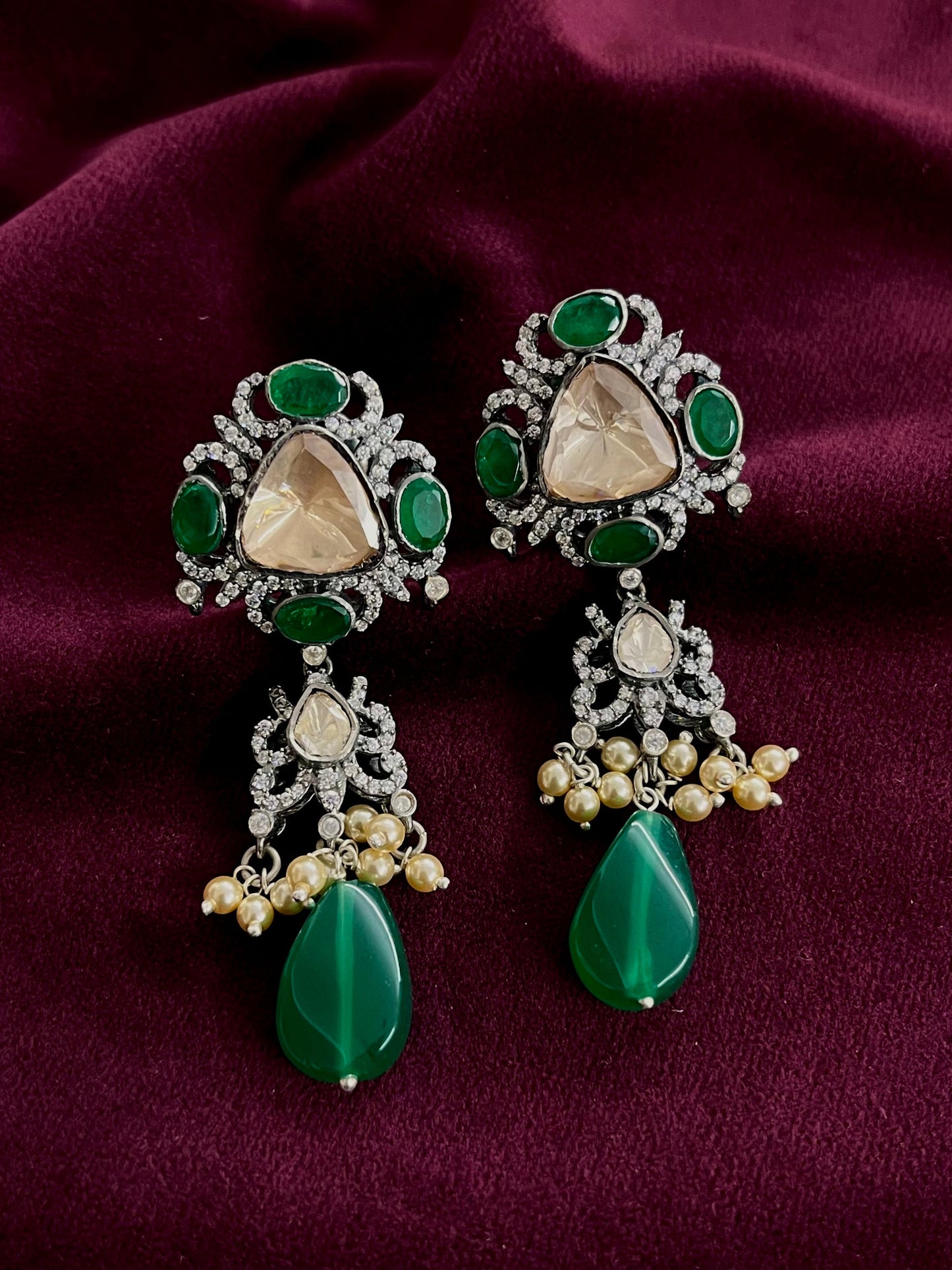 Silver 92.5 Moissanite Choker Set