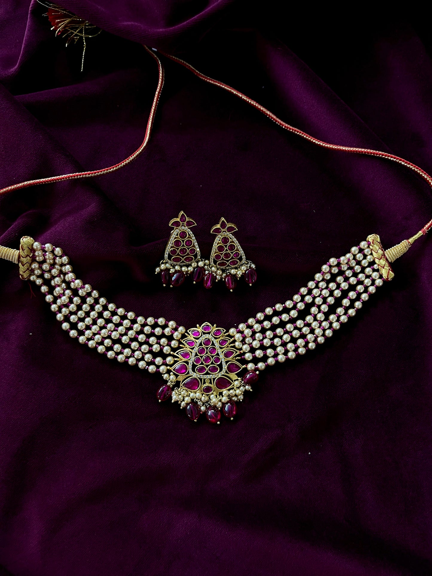 Silver 92.5 Kundan Choker