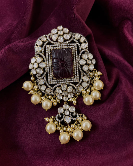 Silver Moissanite Pendant