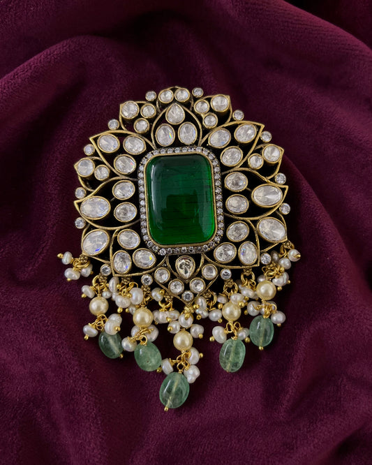 Silver Moissanite Pendant