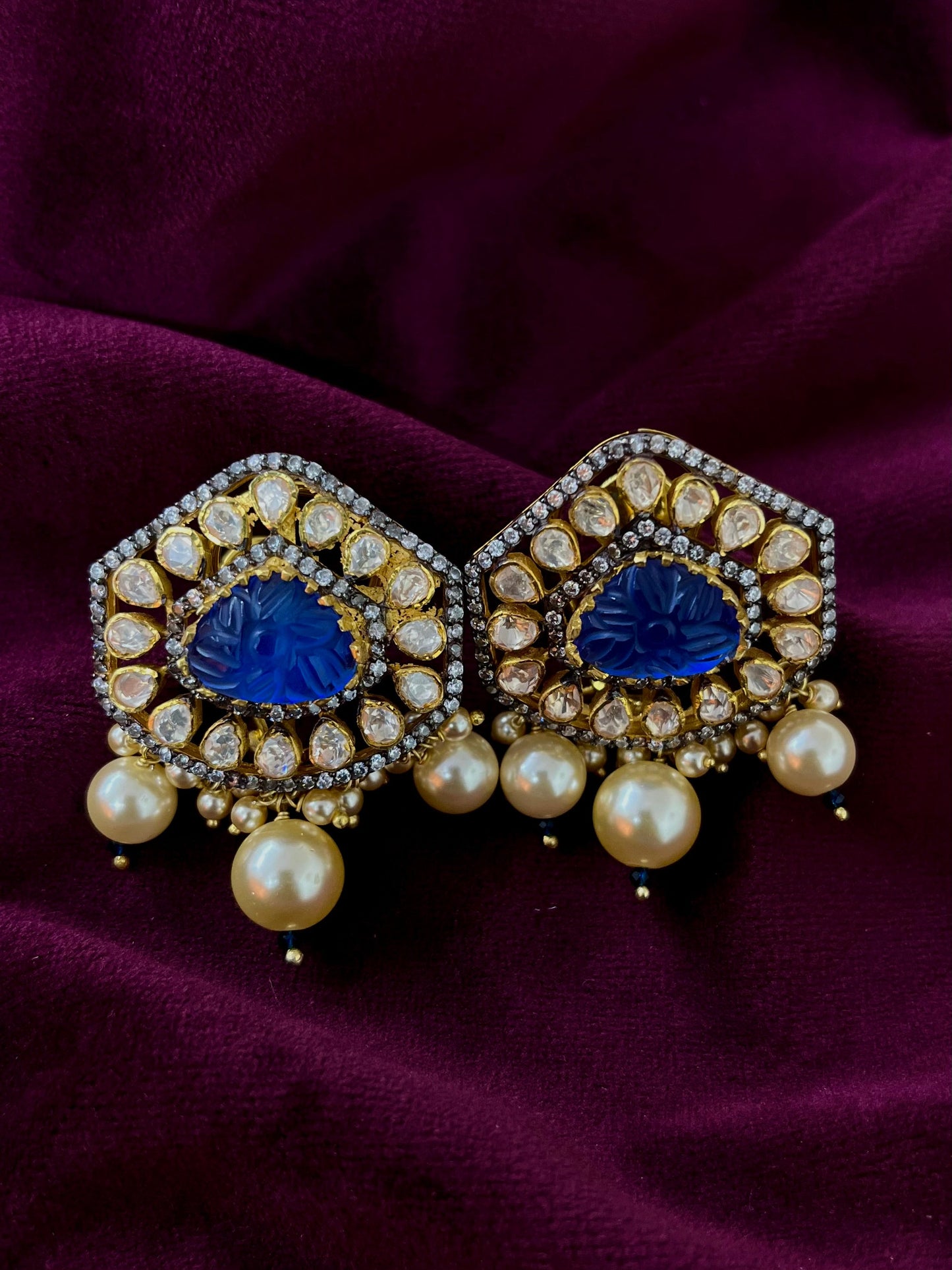 Silver 92.5 Moissanite Pendant Set