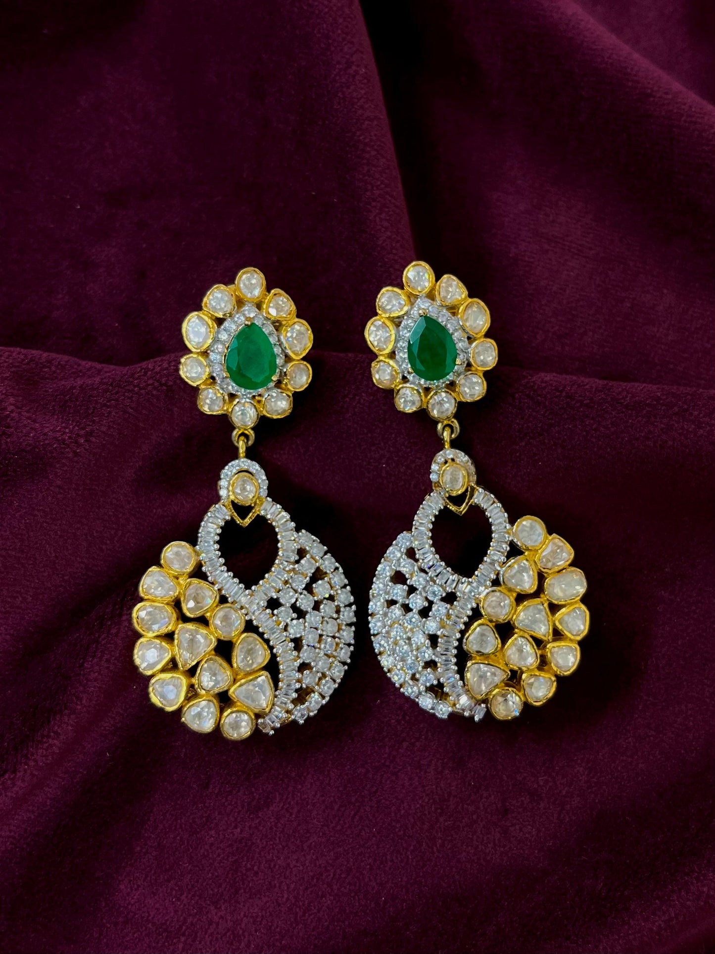 Silver 92.5 Moissanite Earring