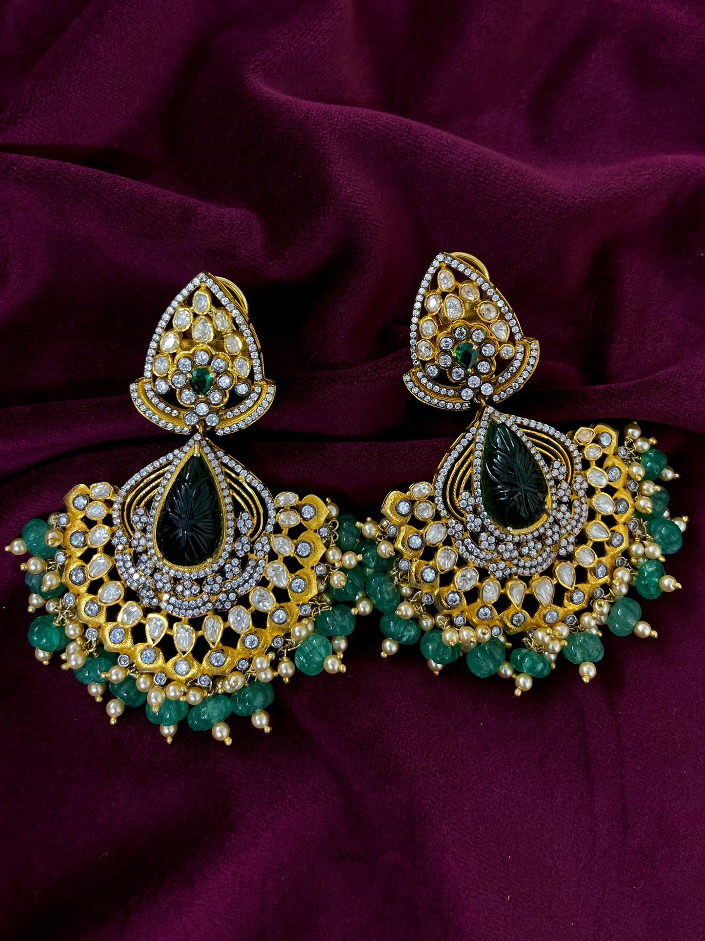 Silver 92.5 Moissanite Earring