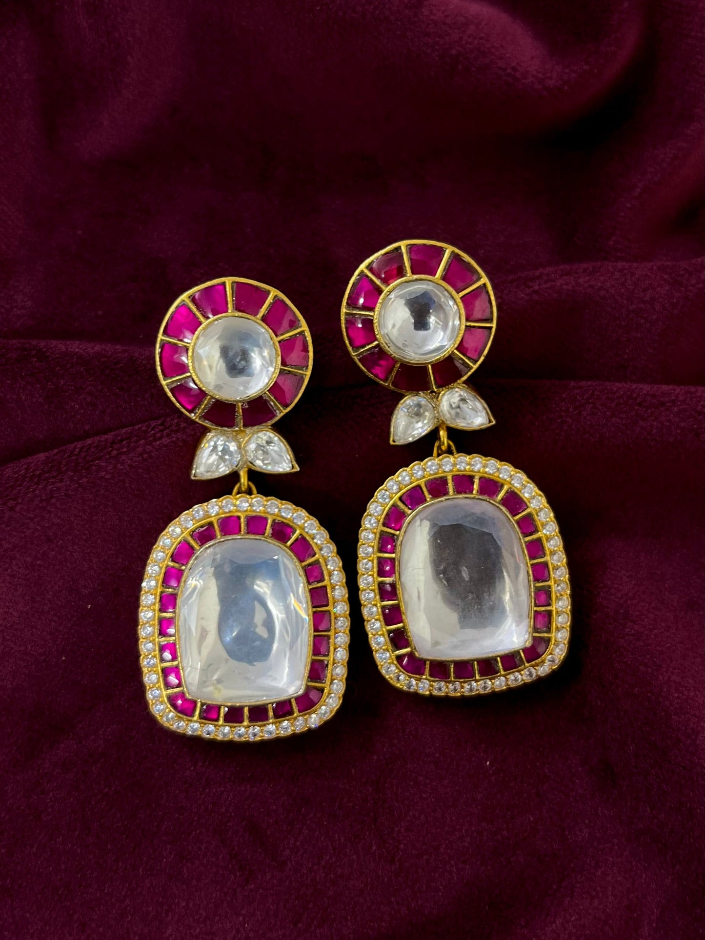 Silver 92.5 Moissanite Earring