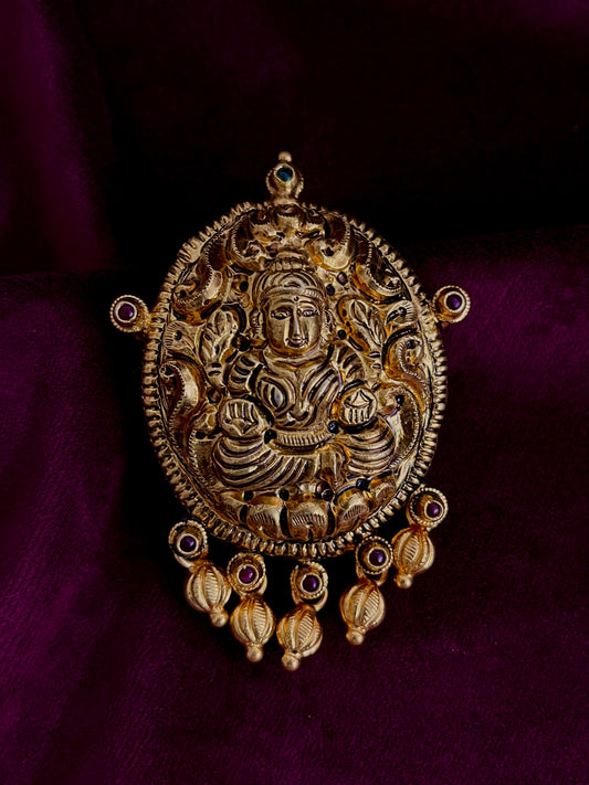 Silver 92.5 Nakshi Pendant