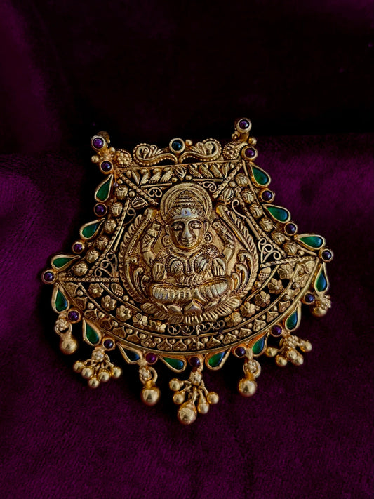 Silver 92.5 Nakshi Pendant