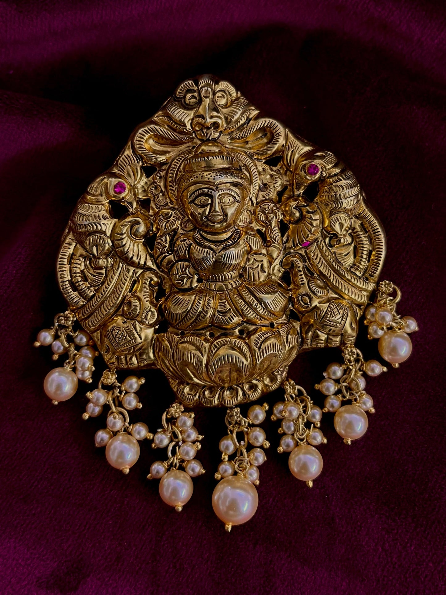 Silver 92.5 Nakshi Pendant