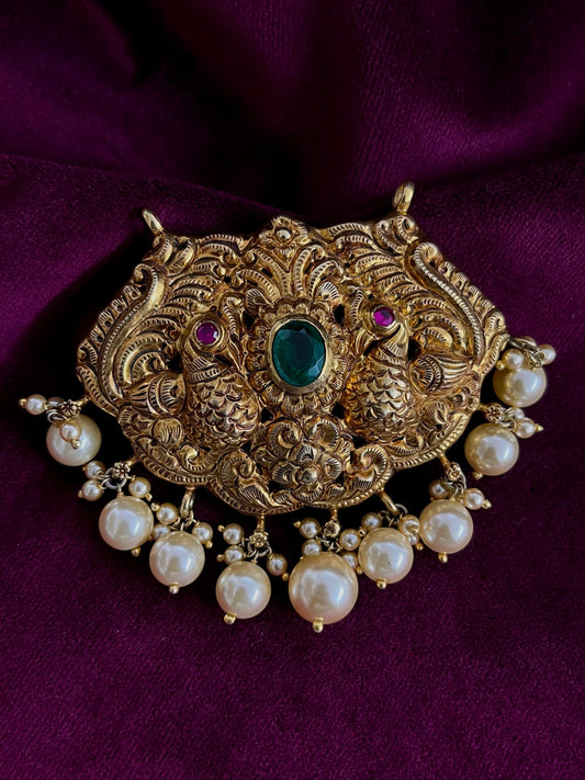 Silver 92.5 Nakshi Pendant